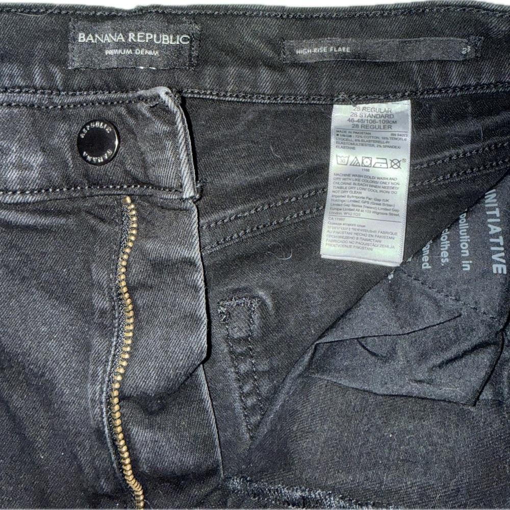 Banana Republic Women's Dark Gray Flare Jeans